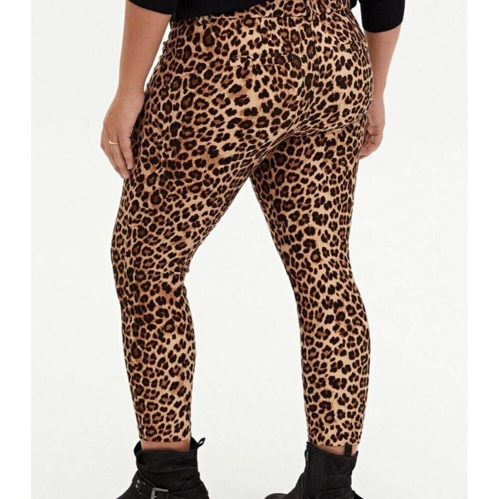 Torrid Animal Print Leggings - Brown and Black
